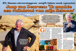 Jaap van Deurzen: 'Ik maakte een vuilnisvat van mijn lichaam.'